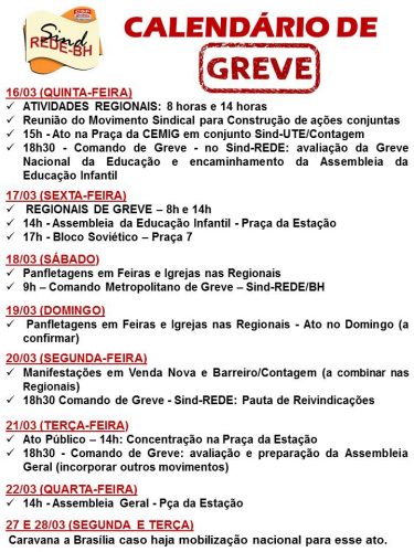SITE E REDES CALENDÁRIO DE GREVE APROV ASSEMB 15-03-17