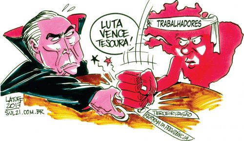 charge luta contra reformas temer